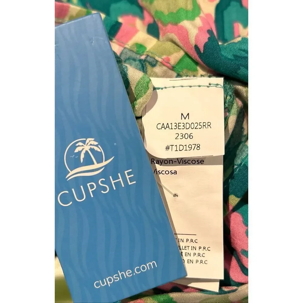 Cupshe bathing suit coverup shorts / romper size medium
